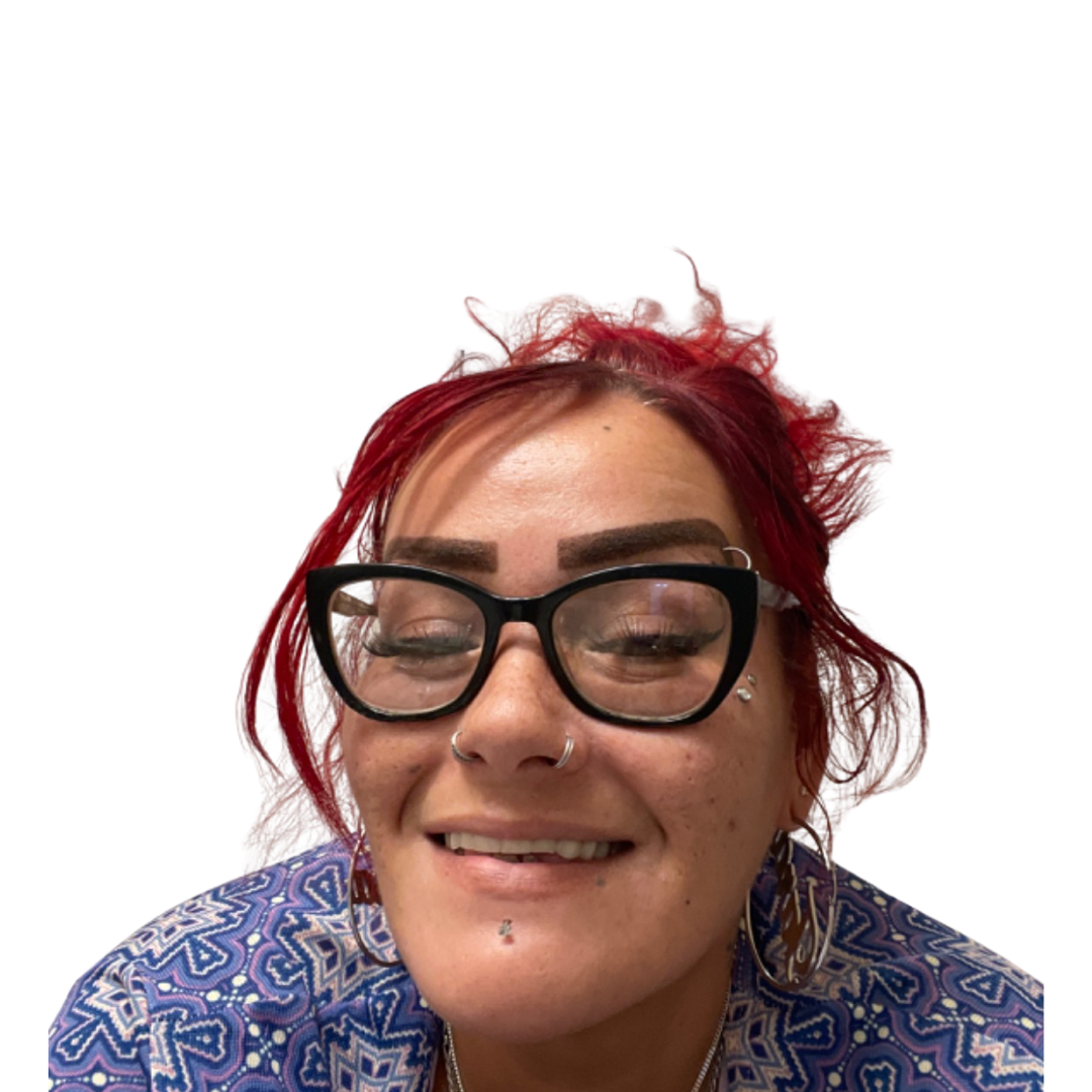 smiling person withe dentures